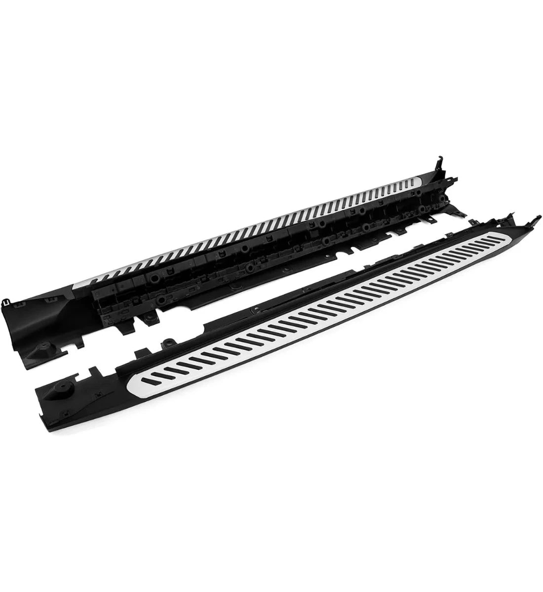 BMW X6 F16 (2015+) Aluminium Black Running Boards Side Steps Foot Rails OE Style