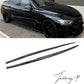 BMW 3 Series F30 F31 (2012–2019) M Sport Side Skirt Extension Gloss Black