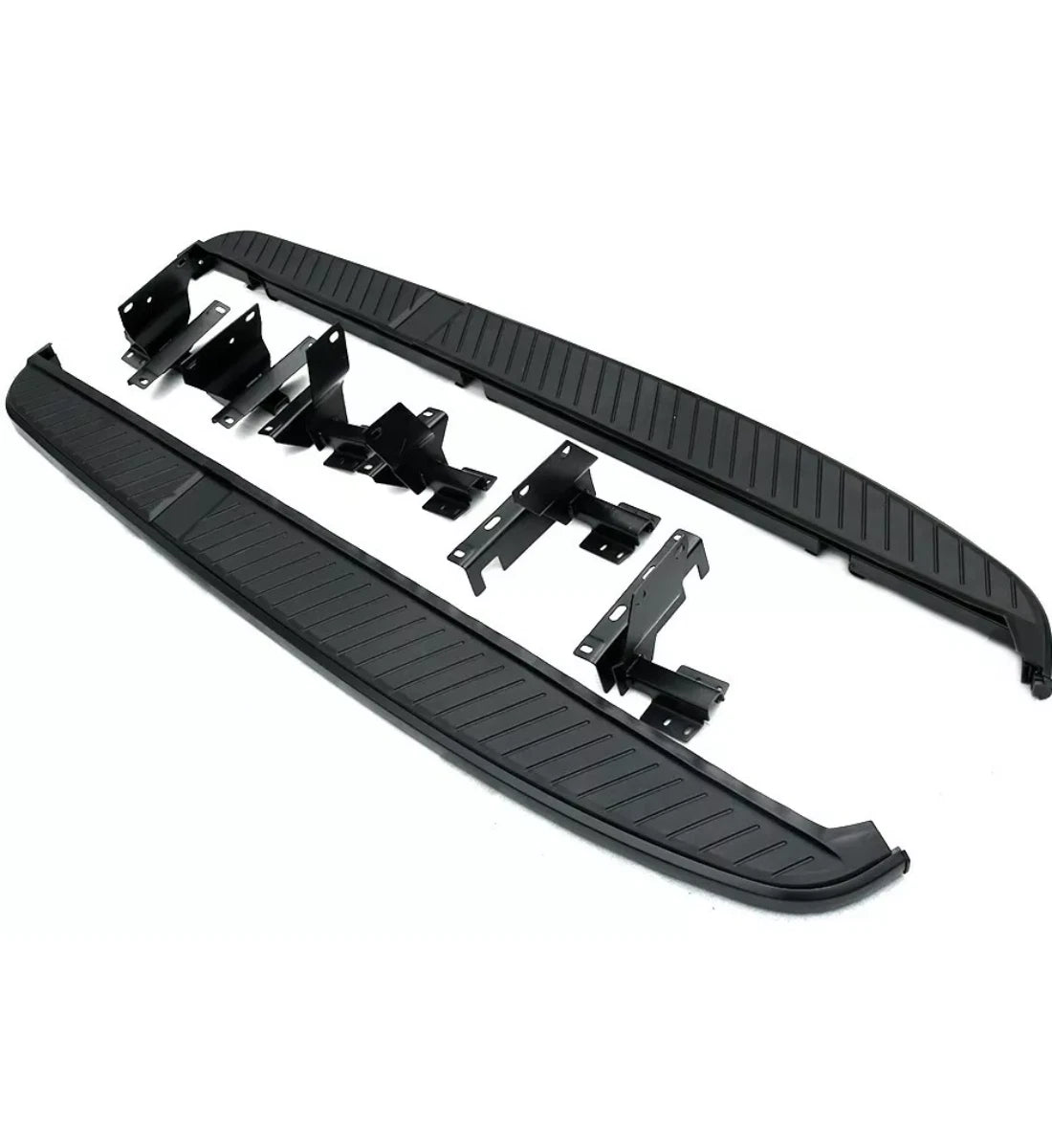 All-black side step running boards installed on a 2005-2013 Range Rover Sport (L320)