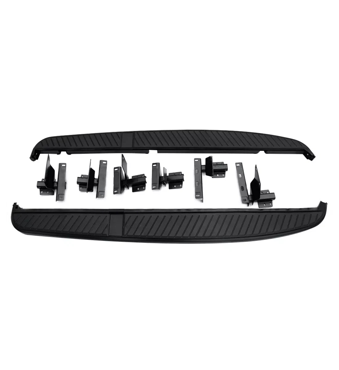 All-black side step running boards installed on a 2005-2013 Range Rover Sport (L320)