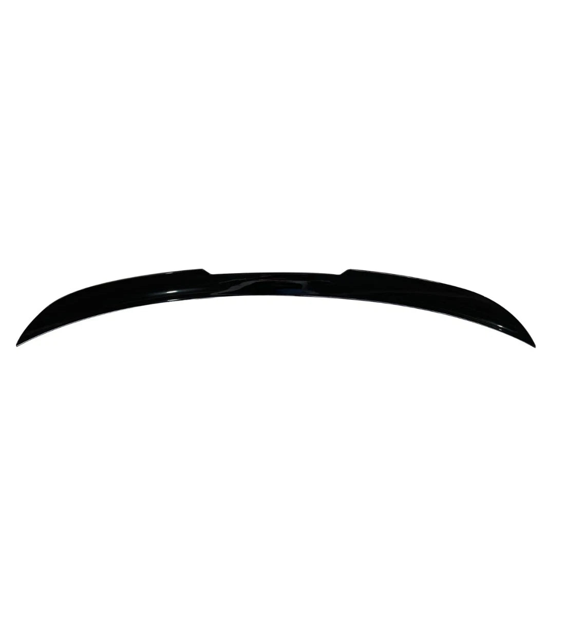 Gloss black rear boot trunk spoiler lip wing installed on a 2010-2018 Audi A7 Sedan (Sportback)