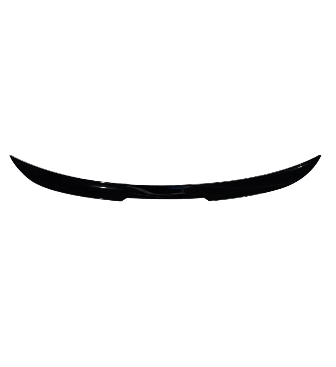Gloss black rear boot trunk spoiler lip wing installed on a 2010-2018 Audi A7 Sedan (Sportback)
