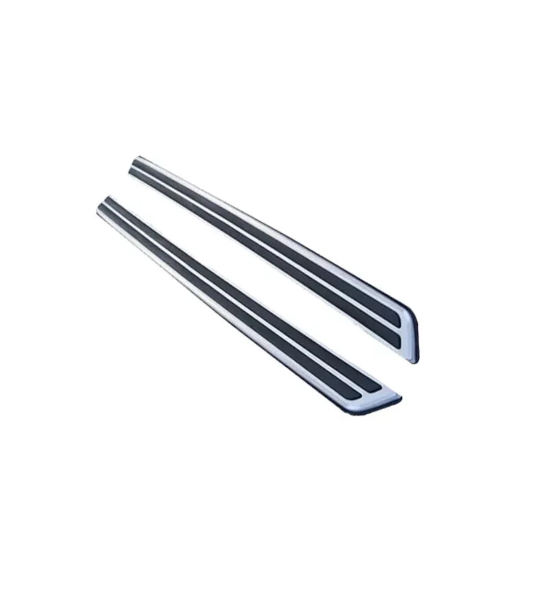 OEM-design aluminum and ABS side step running boards installed on a 2016-2023 Audi Q7 (4M)