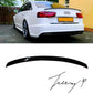 Audi A6 C7 (2011-2018) Rear Boot Trunk Lip Spoiler Wing S3 Style Gloss Black