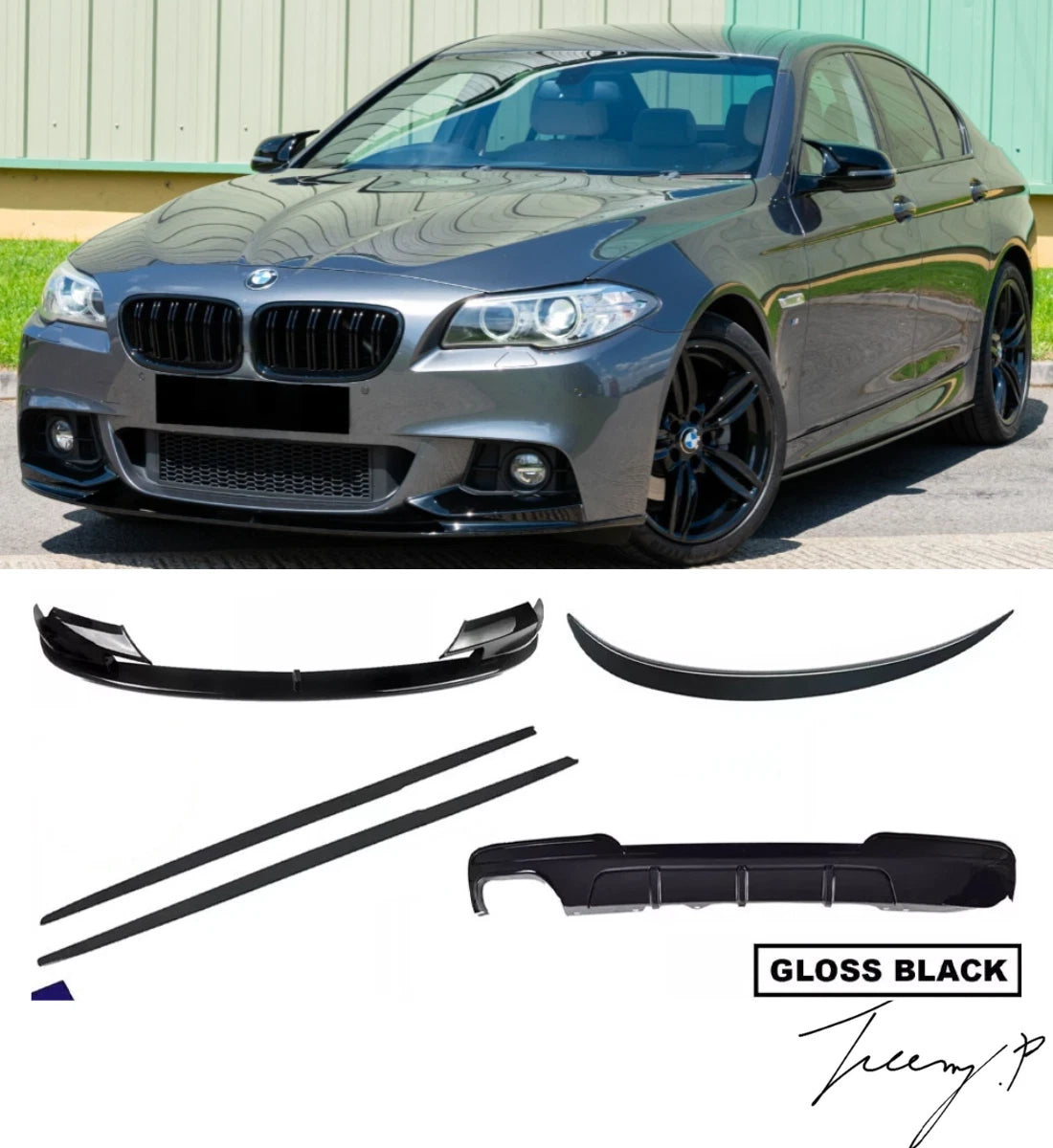 BMW 5 Series F10 (2010-2016) Body Kit Front Splitter Side Skirts Rear Diffuser
