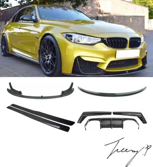 BMW 3 Series F80 M3 (2014-2018) Body Kit Front Splitter Rear Diffuser Spoiler