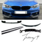 Front splitter, rear diffuser, and side skirts body kit installed on a 2014-2020 BMW 4 Series F33 Convertible