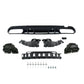 Gloss black rear diffuser with AMG tailpipes installed on a 2015-2020 Mercedes C-Class AMG / C63 W205 Sedan