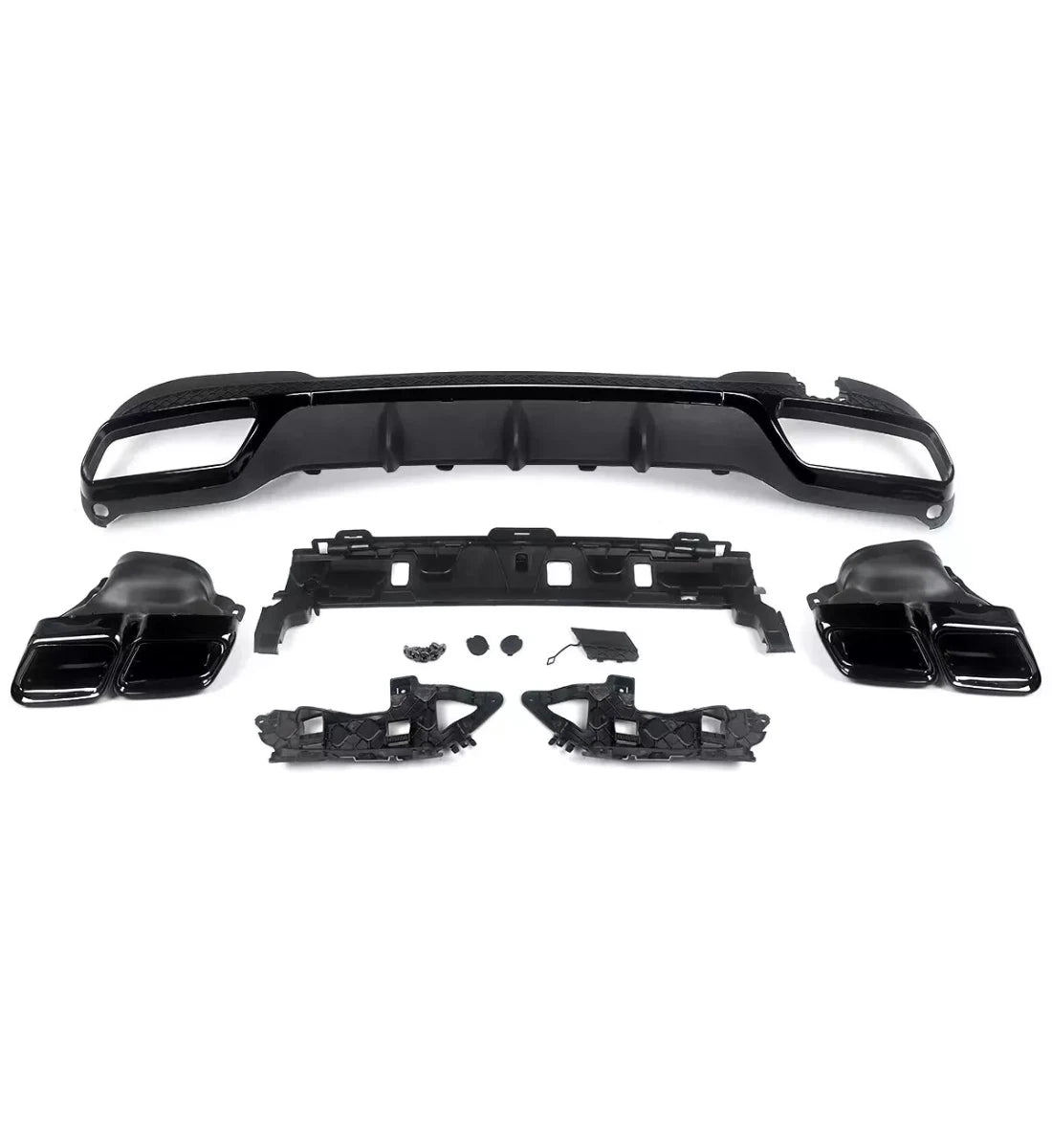 Mercedes E Class W212 (2013-2016) Saloon E63 Look Rear Bumper Diffuser