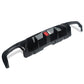 Mercedes GLE GLS W166 X166 (2015-2019) Rear Diffuser with Light & Tailpipes Black