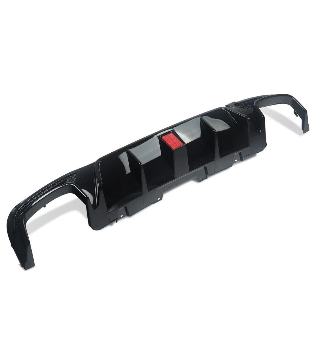 Mercedes GLE GLS W166 X166 (2015-2019) Rear Diffuser with Light & Tailpipes Black