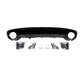 Audi A6 C7 Facelift (2015-2018) Rear Diffuser RS6 Style Gloss Black Silver Tips
