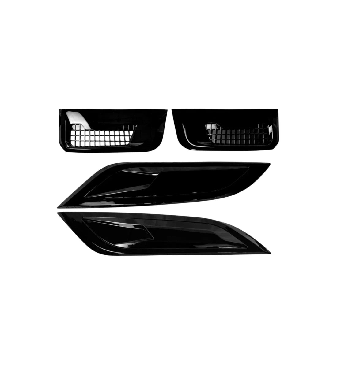 Gloss Black Side Vent Bonnet Air Vent Kit For Land Rover Defender 90 110 130 L663 2020-2026