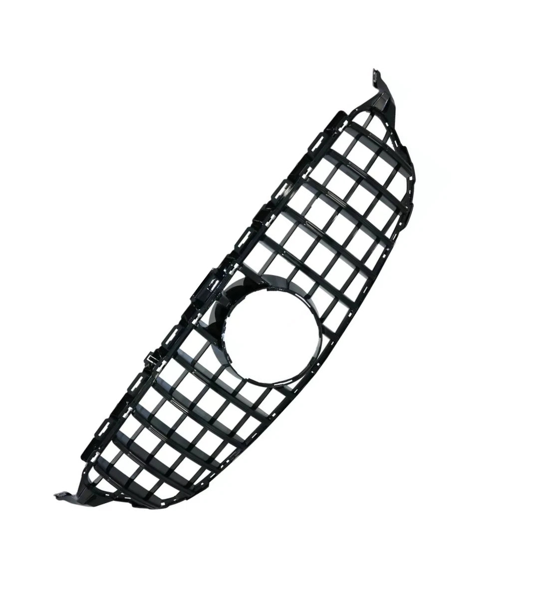 Mercedes C Class W205 C205 2015–2021 AMG GT Style Front Grille Gloss Black OEM