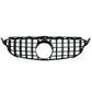 Mercedes C Class W205 C205 2015–2021 AMG GT Style Front Grille Gloss Black OEM