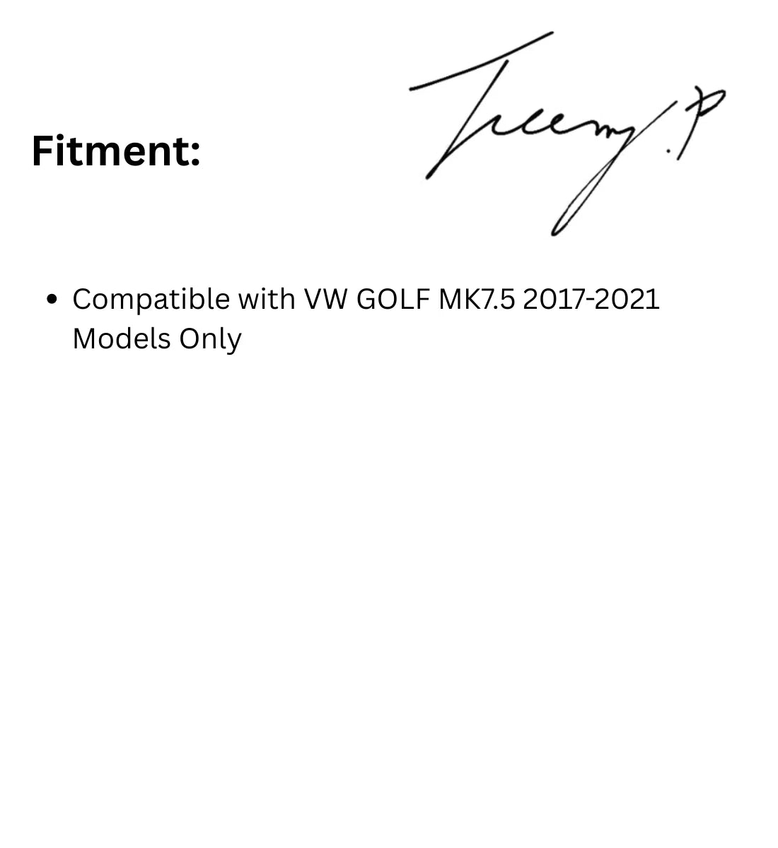 VW Golf MK7.5 (2017-2021) 