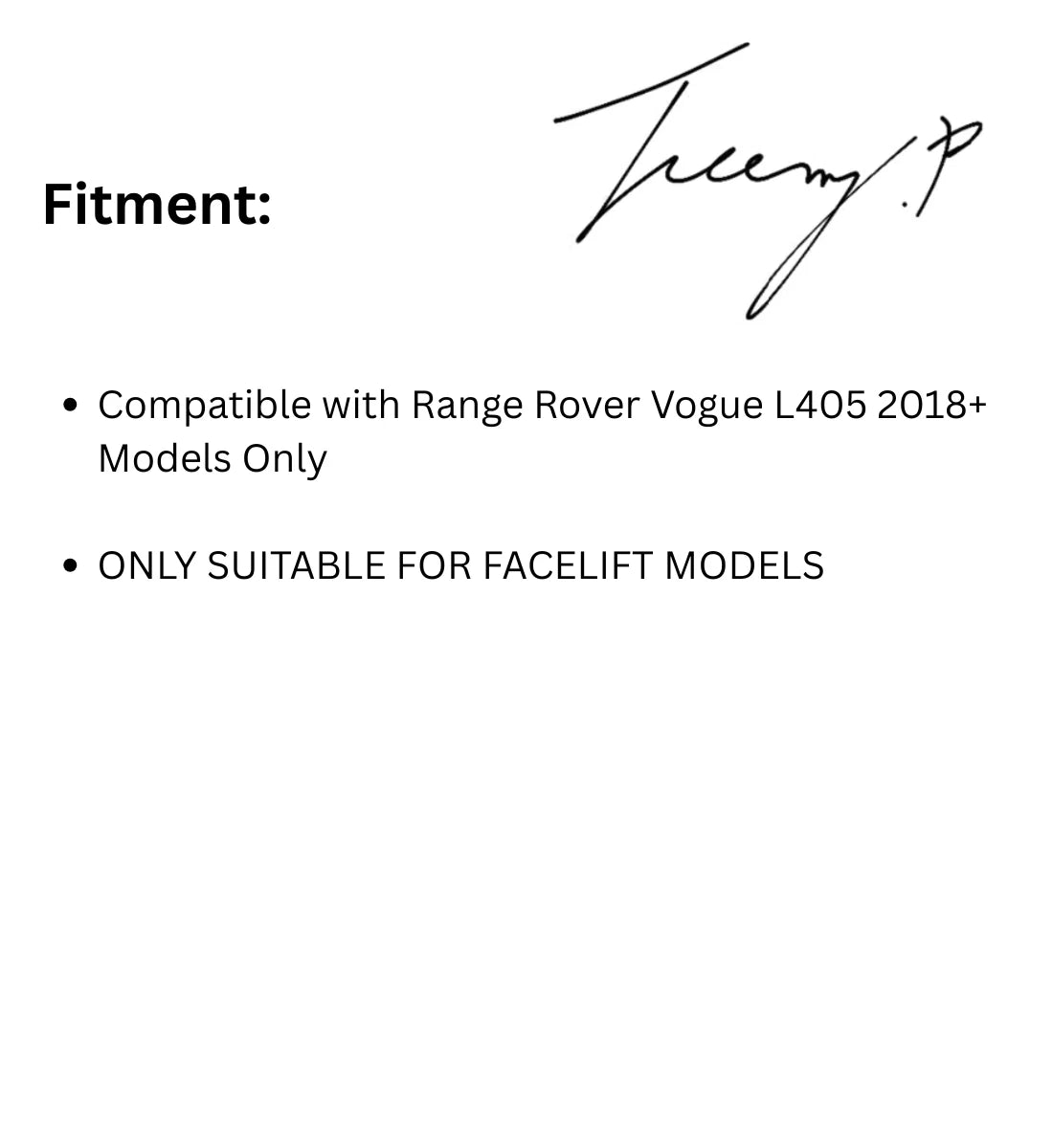 Range Rover Vogue L405 (2018+) 