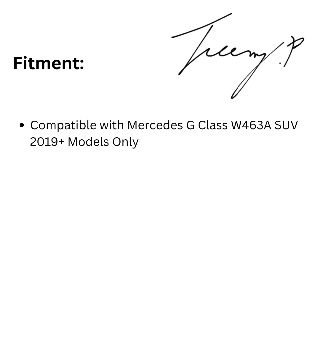 Mercedes G Wagon W463A (2019+) 