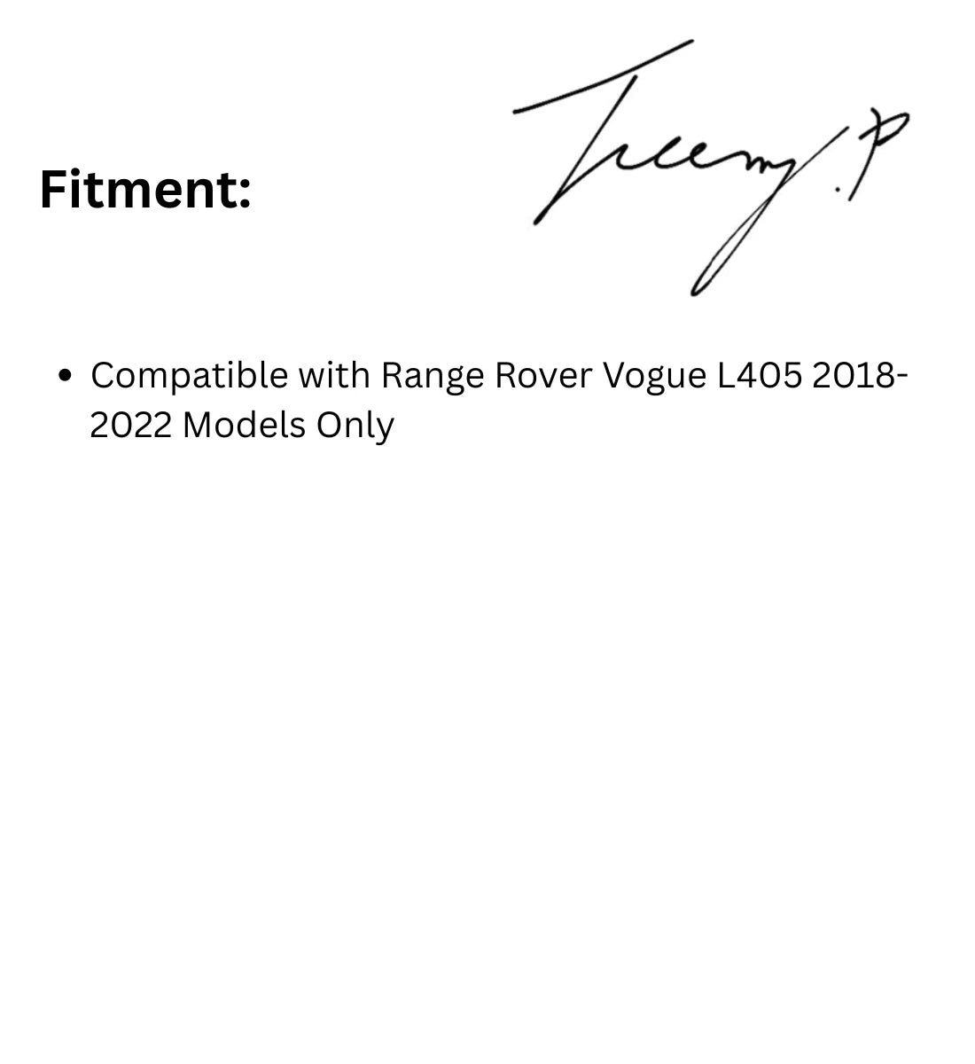 Range Rover Vogue L405 (2018+)