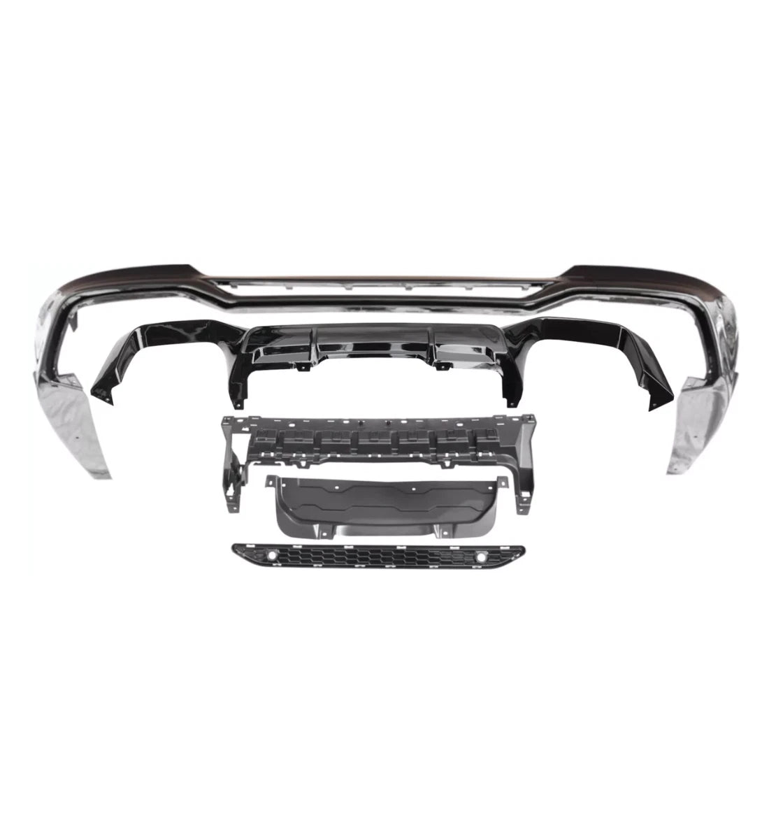RSQ5 Style Gloss Black Front Main Grille Honeycomb Mesh for Audi Q5 SQ5 2013-2016