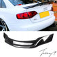 Carbon Fibre Look Rear High Kick Ducktail Boot Spoiler for Audi A4 B8 Saloon 2008-2016