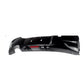 Carbon-look rear diffuser lip valance installed on a 2011-2015 BMW 1 Series Pre-LCI (F20 / F21)