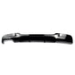Gloss black rear valance diffuser spoiler installed on a 2006-2013 BMW 3 Series (E92 / E93) M Sport