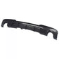 Carbon-look dual-exit M Sport rear valance diffuser installed on a 2010-2017 BMW 5 Series (F10 / F11)