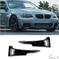 BMW 3 SERIES E92 2006 - 2012 GLOSS BLACK FRONT CORNER SPLITTERS M TECH LOOKS