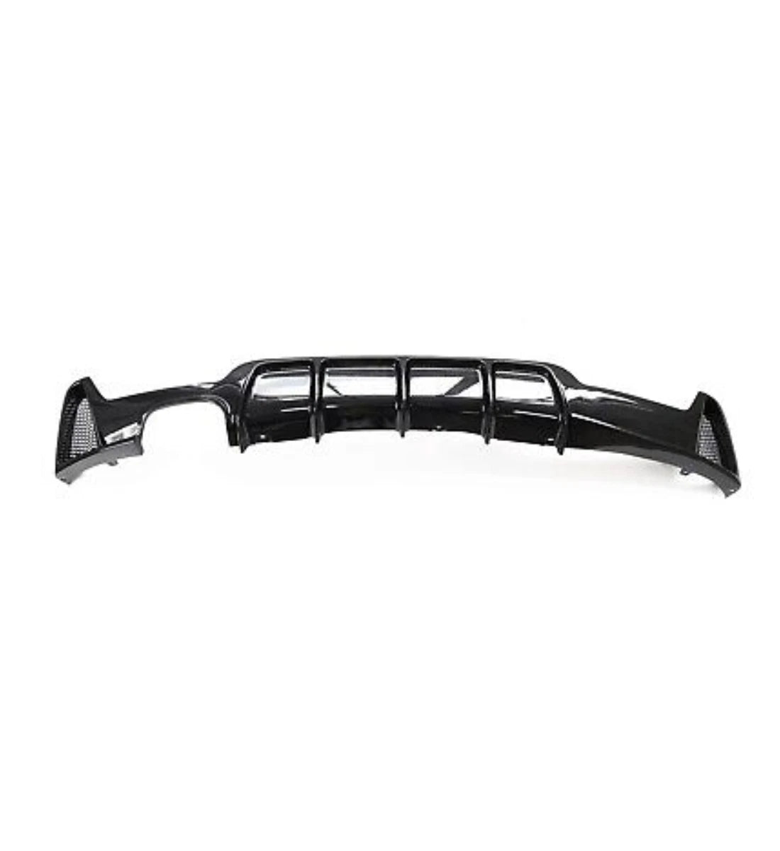 BMW 4 Series F32 F33 F36 2014-2020 MP Style Gloss Black Rear Bumper Diffuser