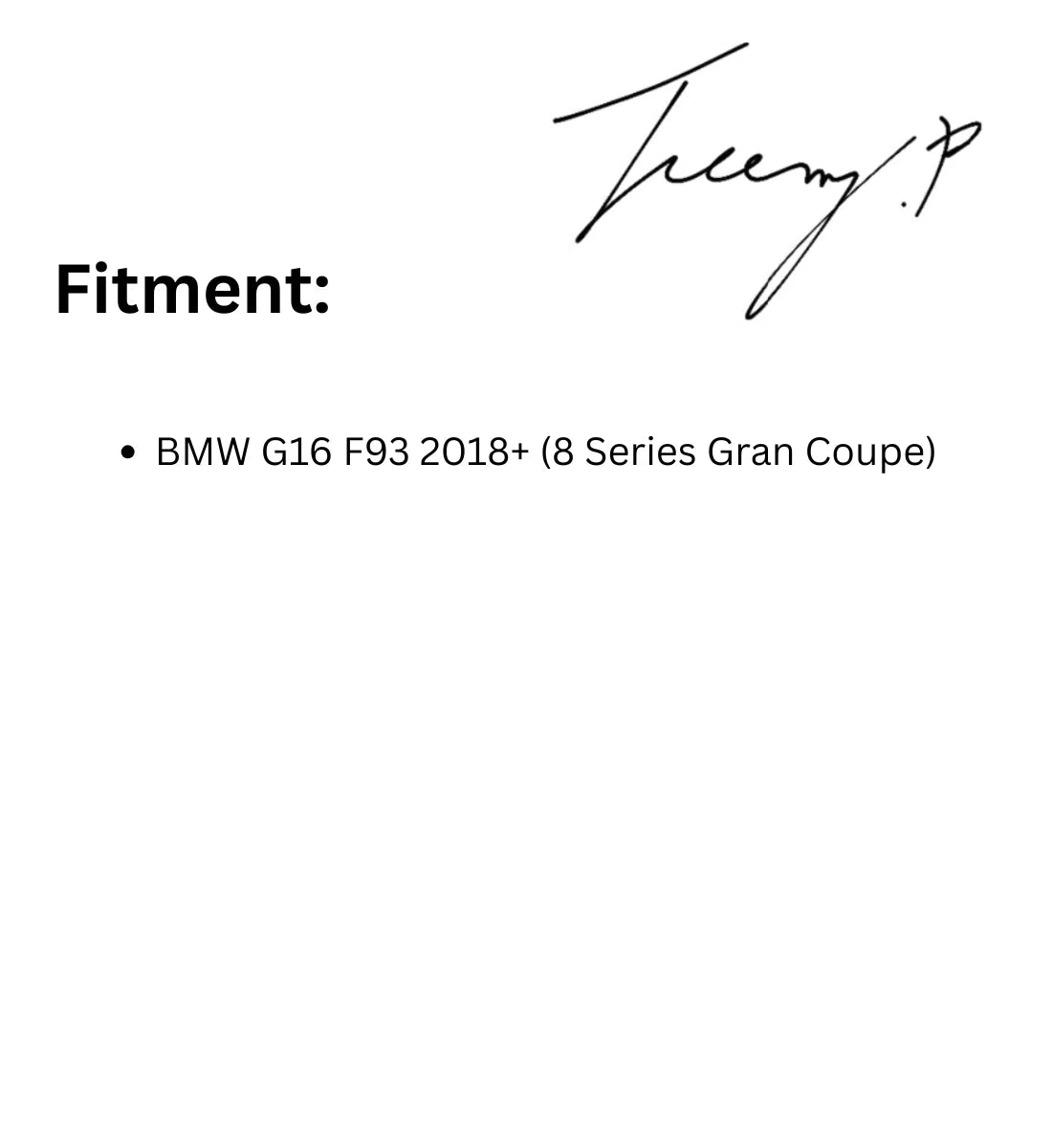 BMW 8 Series Coupe G15 (2018+)