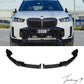 BMW X5 G05 LCI 2023+ M PERFORMANCE STYLE GLOSS BLACK FRONT LIP SPLITTER BODYKIT