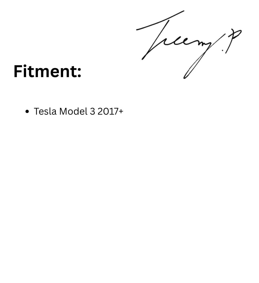 Tesla Model 3 (2017-2022) Rear Gloss Black PSM Ducktail Spoiler Boot Wing