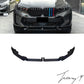 BMW X6 G06 M-Sport (2020-2022) Gloss Black Front Bumper Lip Spoiler Splitters