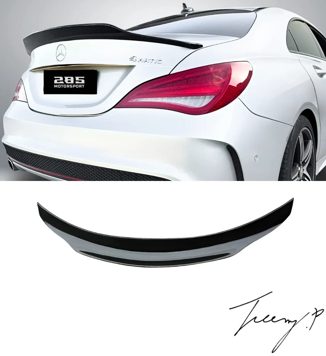Mercedes‑Benz CLA W117 (2013-2019) PSM Style Gloss Black Rear Boot Spoiler