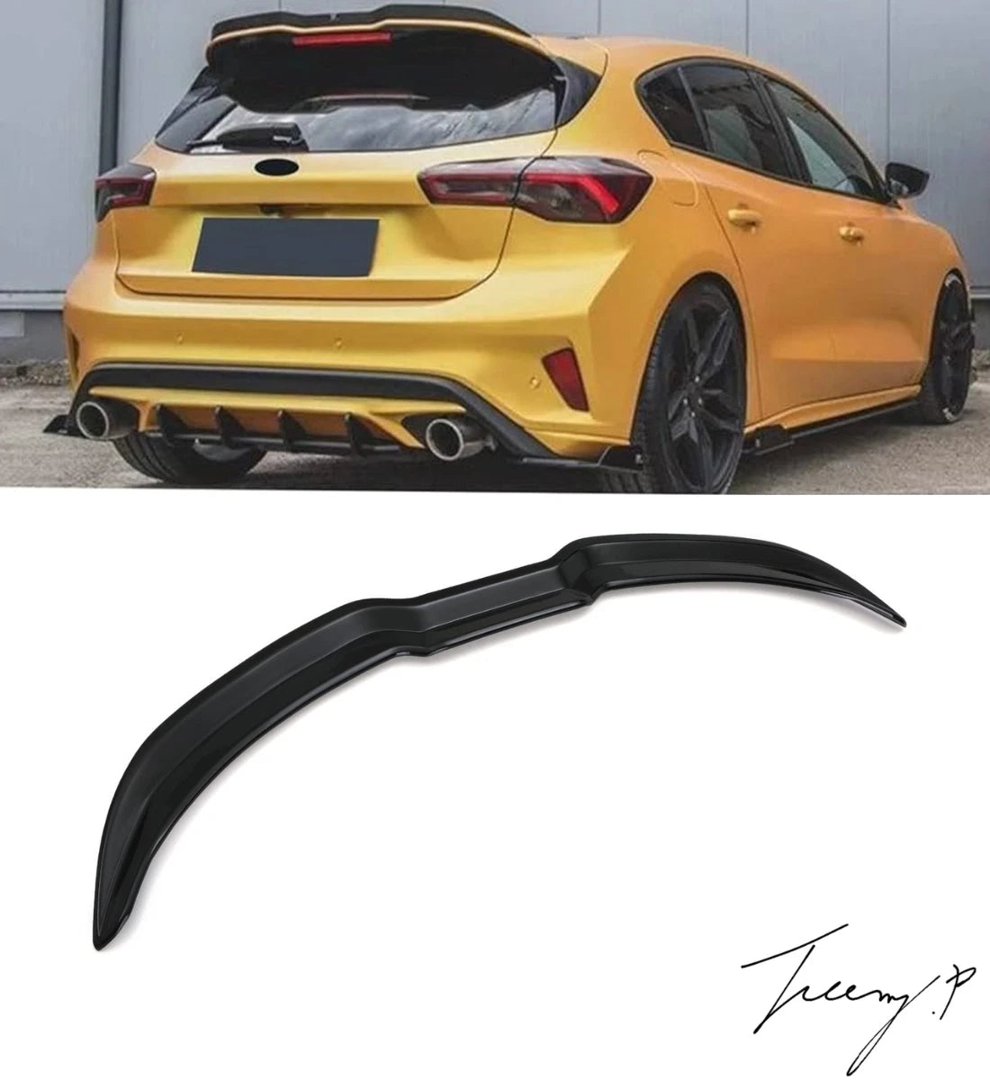 Ford Focus Hatchback (2019-2020) ST Style Rear Spoiler(Ecoboost)