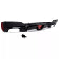 BMW 5 Series G30 G38 2017-2022 Gloss Black Rear Valance Diffuser Quad
