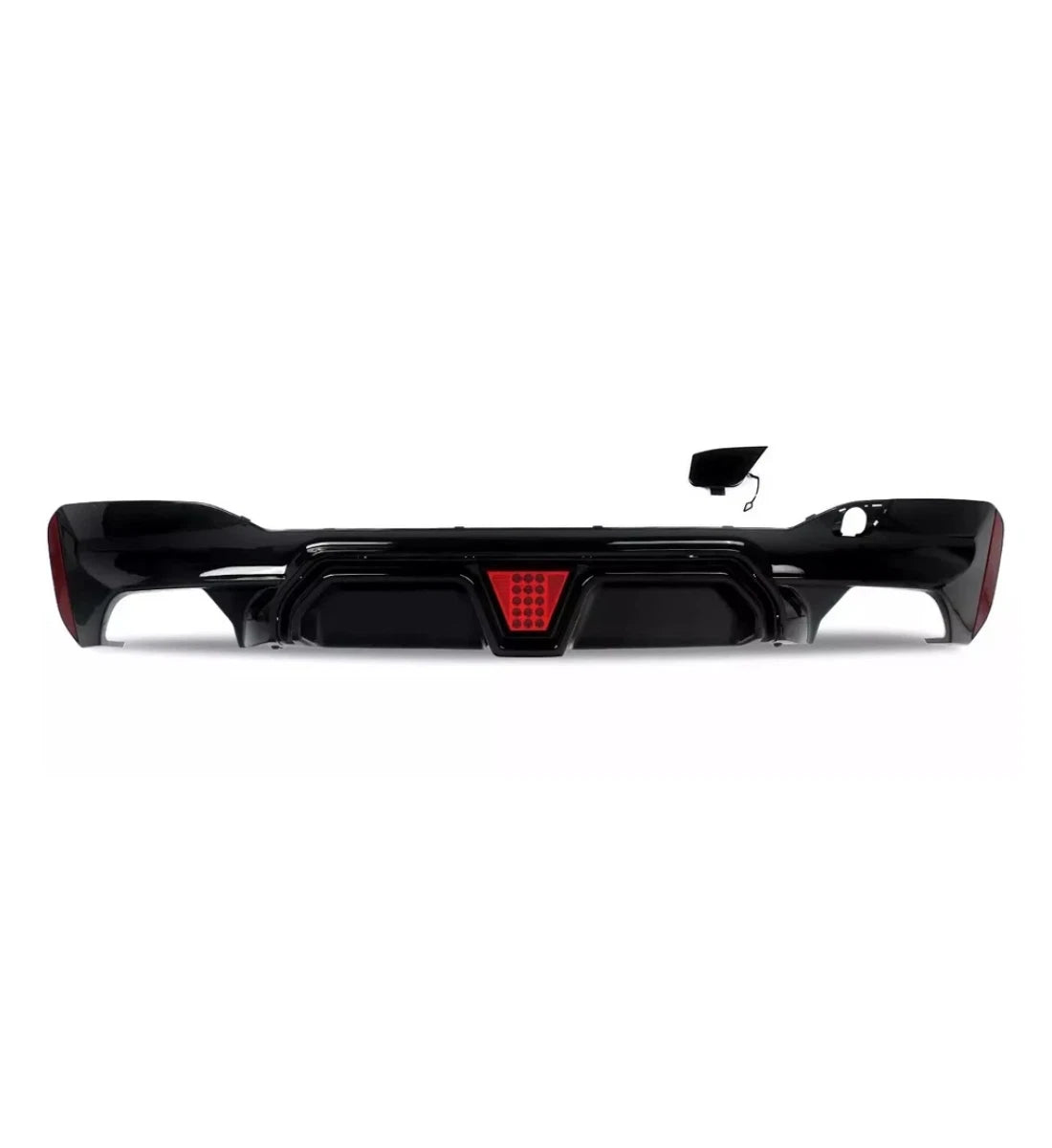 BMW 5 Series G30 G38 2017-2022 Gloss Black Rear Valance Diffuser Quad