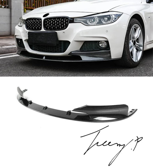 BMW 3 Series F30 F31 M Sport (2012-2018) Carbon Look Front Bumper Lip Splitter Spoiler