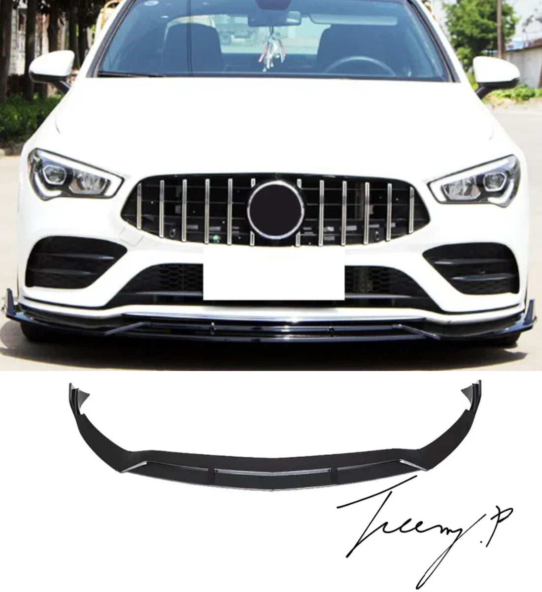 Brabus Front Splitter Spoiler Mercedes A-Class A35 A45 AMG Line (2018-2023)
