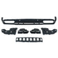 MERCEDES C CLASS A205 C205 COUPE AMG 2015 - 2023 C63 S STYLE REAR DIFFUSER WITH TAIL PIPES BODYKIT