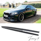 BMW 5 Series F10 F11 (2010-2016) MP Style Side Skirt Extension Gloss Black Blades