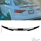 AUDI A4 B9 S Line (2017+) Rear Trunk Lip Spoiler - Glossy Black Boot Spoiler Wing