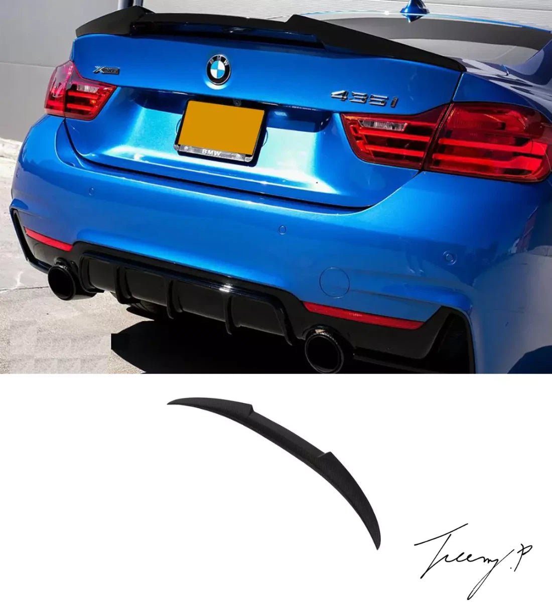 Carbon fiber rear diffuser installed on a 2018-2023 pre-facelift BMW X5 G05 M Sport