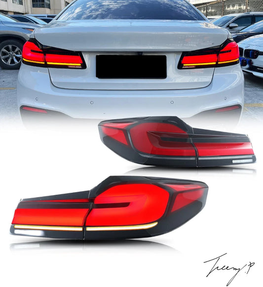 BMW 5 Series G30 M5 F90 LED Tail Lights (2017-2023) - Sequential Signal Rear Lamp