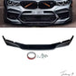Carbon-look front bumper lip spoiler installed on a 2017-2020 BMW M5 F90 Pre-LCI