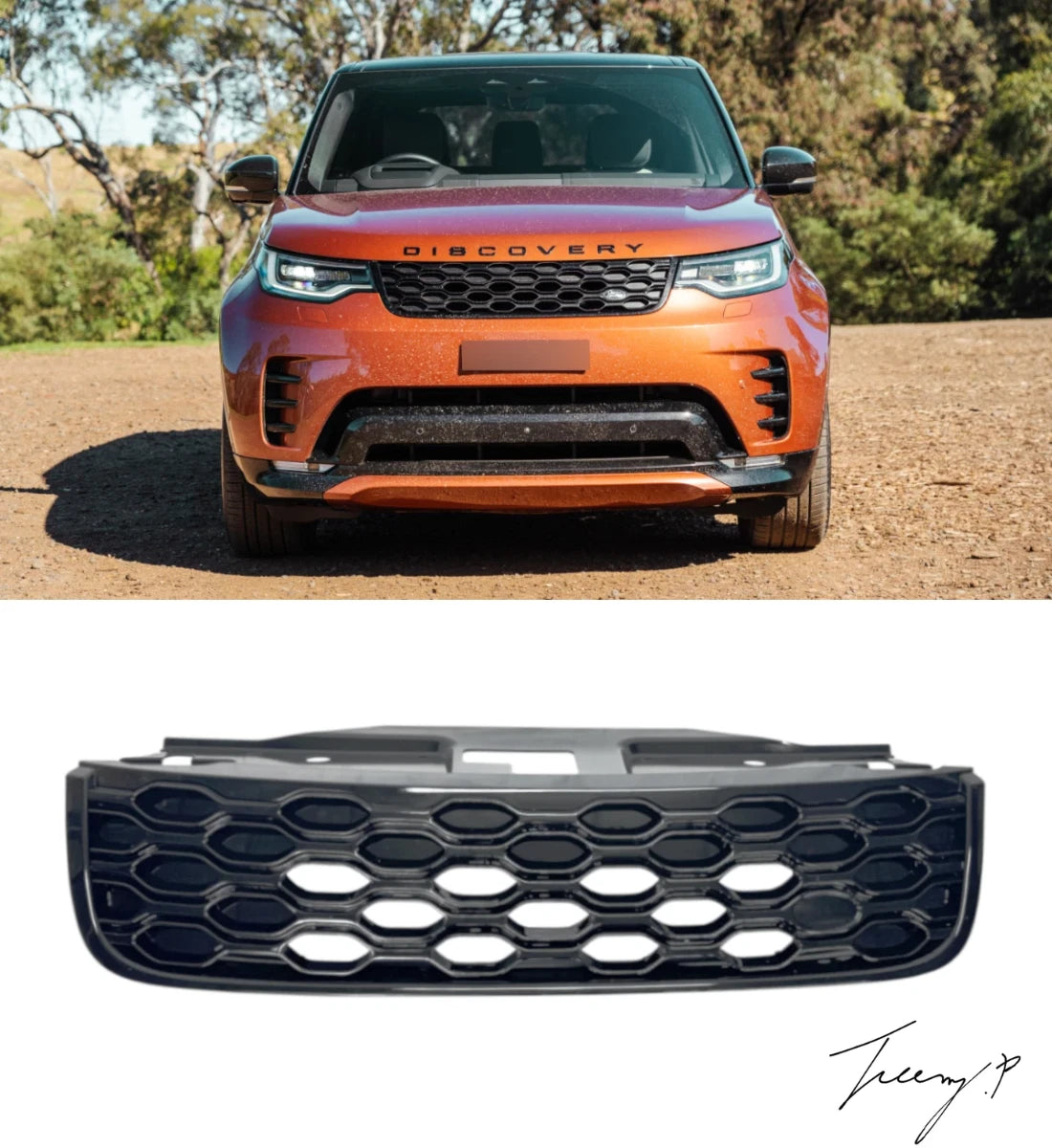 Land Rover Discovery 5 L462 2021 - 2026 Dynamic Style Gloss Black Front Grille