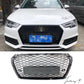 Audi A4 B9 Avant (2015-2019) RS4-Style Front Grille - Honeycomb Design, Gloss Black