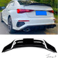 Audi S3 (2020+) 8Y Saloon Rear PSM High Kick Ducktail Boot Spoiler - Gloss Black Upgrade