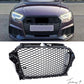 Audi S3 8V 2012 - 2016 RS Style Gloss Black Honeycomb Radiator Bumper Grille